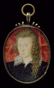 č. 3856 Henry Wriothesley, 3. hrabě ze Southamptonu (1573-1624), kolem 1594 (kvaš na pergamenu) od Nicholas Hilliard