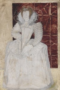 PD.209-1961 Portrét neznámé dámy, kolem 1595 (wc na pergamenu) od Nicholas Hilliard