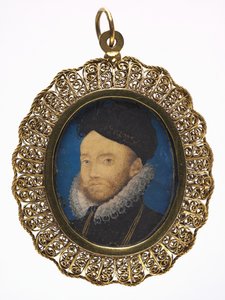 Portrét muže, 90. léta 16. století. od Nicholas Hilliard
