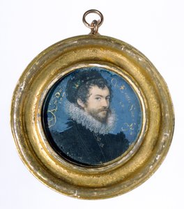 Autoportrét, 1577 (čb na pergamenu) od Nicholas Hilliard
