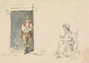 Studie postavy: Chlapec stojící od Nicholas Pocock