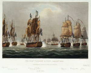 Námořní manévry sira Roberta Caldera (1745-1818) od Nicholas Pocock