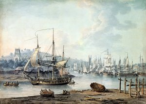 Odtažení válečné lodi z Bristolského přístavu