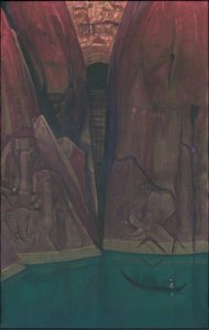 Ashram, série "Ašramy", 1931 od Nicholas Roerich