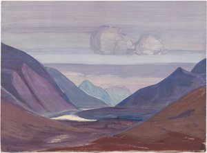 Chandra River, studie, 1931 od Nicholas Roerich