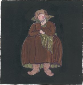 Kostýmní návrh pro operu Rimského-Korsakova "Příběh cara Saltana", 1919 od Nicholas Roerich