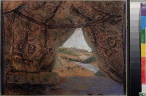 Přípravná výprava k opeře La Pskovitaine (Dívka ze Pskova) Nicholase (Nikolaje) Rimského Korsakova (1844-1908). Dílo Nicholase Roericha (1874-1947), pastel na kartonu od Nicholas Roerich