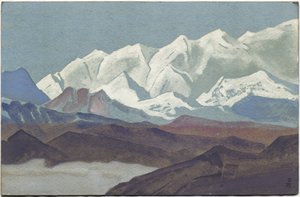 Himaláje, pohoří Kanchenjunga, 1936 od Nicholas Roerich