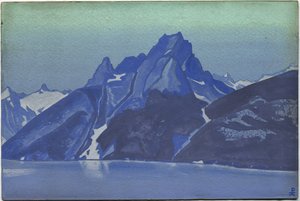 Jezero Nagas, Kašmír, 1936 od Nicholas Roerich