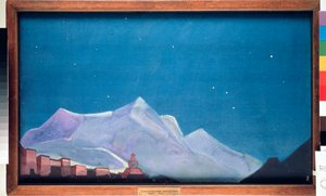 Královský klášter Hemis v Tibetu. (buddhismus) Malba Nicolase (Nicholase) Roericha (1874-1947), tempera na plátně od Nicholas Roerich