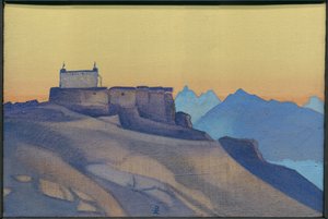 Klášter, Sissu, 1932 od Nicholas Roerich