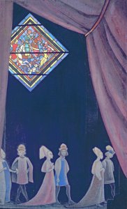 Náčrt k opeře Richarda Wagnera "Tristan a Isolda", 1910 od Nicholas Roerich