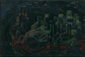 Mrtvé město, 1918 od Nicholas Roerich
