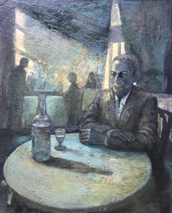 Ohnivá voda, 2018-23 (olej na desce) od Nick Williams