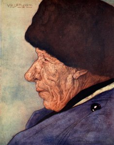 Mužská hlava, Volendam, 1904 od Nico Jungman
