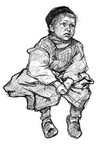 Na zdi, Vollendam, 1898.