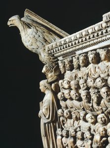 Pergamon nebo Kazatelna, Nicola Pisano (aktivní 1258-1278), Detail, Katedrála Siena, Toskánsko, 1265-1269