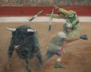 Corrida I, 2016 (olej na plátně) od Nicola Pucci