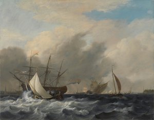 Válečný muž námořnictva „Amsterdam“ u Westerlaagu na Y v Amsterdamu
