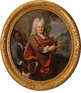 Francois van Bredehoff po boku svého sluhy Taba Jansze od Nicolaas Verkolje