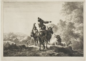 Hráč na dudy od Nicolaes Berchem
