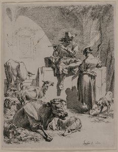 Piping Shepherd od Nicolaes Berchem