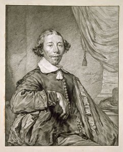 Portrét muže, 1681 (litho) od Nicolaes Jansz Visscher