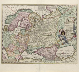 Mapa Ruska, druhá polovina 17. století