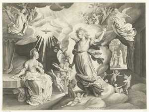 Zvěstování od Nicolaes de Bruyn