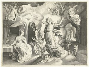 Zvěstování od Nicolaes de Bruyn