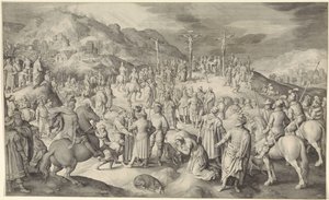 Kristus na kříži od Nicolaes de Bruyn