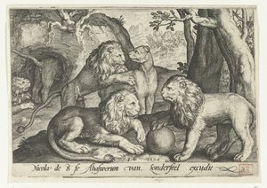lvi Animalivm qvadrvpedvm (název série) Zvířata v krajině (název série) od Nicolaes de Bruyn