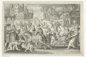 Zima (název na objektu) Four Seasons (název série) od Nicolaes de Bruyn
