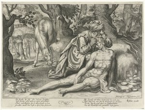 Milosrdný Samaritán od Nicolaes van Geelkercken