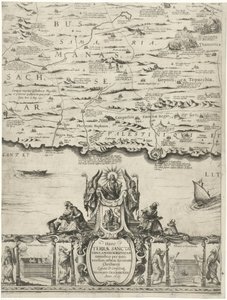 Kaart van Palestine Nový popis Svaté země nebo země zaslíbené (název na předmětu) od Nicolaes van Geelkercken