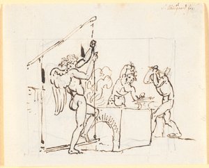 Amors hromadí kováře od Nicolai Abildgaard