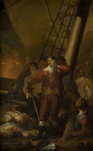 Christian IV na palubě své vlajkové lodi "The Trinity" od Nicolai Abildgaard