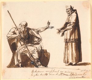 Richelieu foran Rhadamanthos od Nicolai Abildgaard