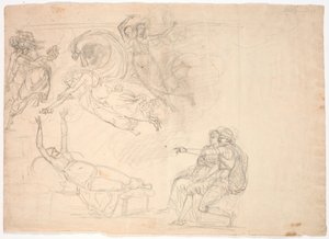 Scéna ze Shakespearova Jindřicha VIII. (4. dějství, scéna 2) od Nicolai Abildgaard