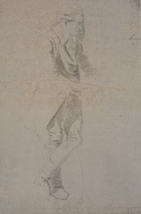 Stojící muž v kostýmu od ca. 1770. Struensee? od Nicolai Abildgaard