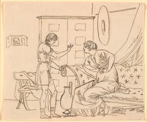 Studie pro Papirius a jeho matku od Nicolai Abildgaard