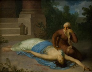 Umírající Messalina a její matka od Nicolai Abildgaard