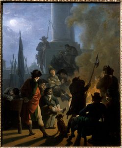Revoluční bivak v roce 1789 Obraz Nicolase Taunaye (1755-1830) od Nicolas Antoine Taunay