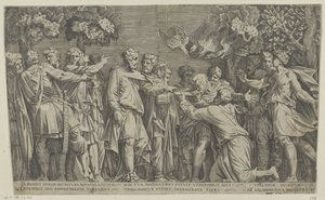 Starověký předzvěst od Nicolas Beatrizet (attributed to)