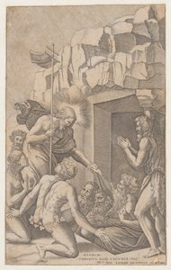 Kristus v limbu, po Rafaelovi, 1541., 1541. od Nicolas Beatrizet