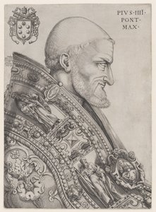 Portrét papeže Pia IV., polovina 16. stol., polovina 16. stol. od Nicolas Beatrizet