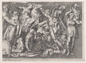 Mirror of Roman Magnificence: Battle of the Amazons, 1559., 1559. od Nicolas Beatrizet
