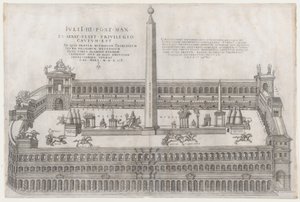 Zrcadlo římské velkoleposti: Circus Flaminius, 1553., 1553. od Nicolas Beatrizet
