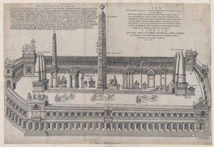 Zrcadlo římské velkoleposti: Circus Maximus, 1553., 1553. od Nicolas Beatrizet