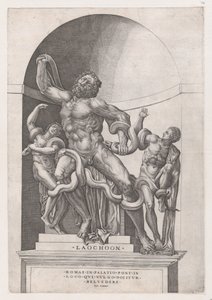 Zrcadlo římské velkoleposti: Laocoon, 16. stol., 16. stol. od Nicolas Beatrizet